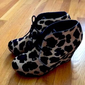 Steve Madden Galaxy Leopard Hair Wedges